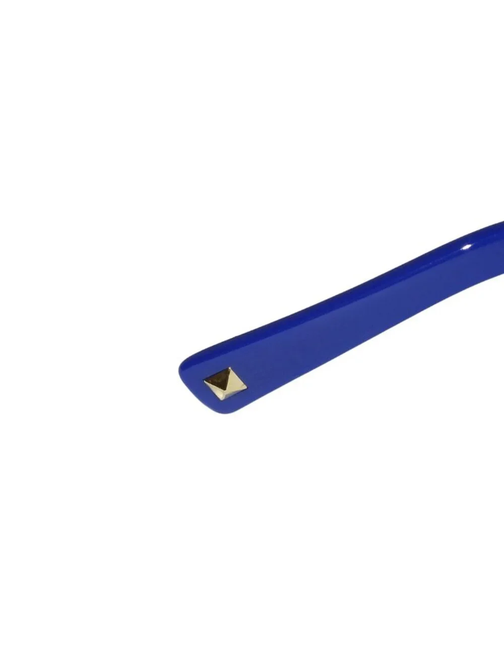 WOMEN'S ROYAL BLUE & GOLD ACCENT OCTAGON FASHION SUNGLASSES